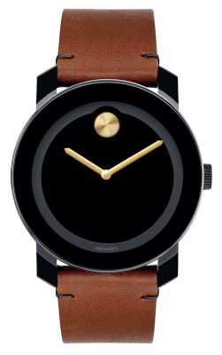 Movado bold Large Black TR90 Composite Black Dial Gold Hands 3600305 Movado bold Large Black TR90 Composite Black Dial Gold Hands 3600305