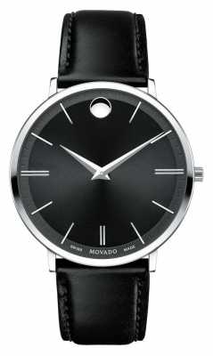Movado Men's Ultra Slim Stainless Steel Black Dial 0607086 Movado Men's Ultra Slim Stainless Steel Black Dial 0607086
