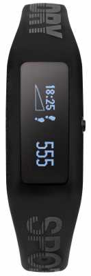 Superdry Unisex Fitness Tracker Black Silicone Strap SYG202BB Superdry Unisex Fitness Tracker Black Silicone Strap SYG202BB