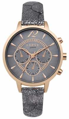 Lipsy Womans Grey PU Strap Grey Dial LP507 Lipsy Womans Grey PU Strap Grey Dial LP507
