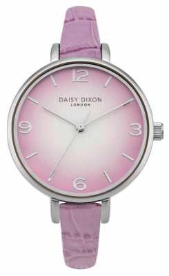 Daisy Dixon Womans Millie Lilac Croc Effect DD041V Daisy Dixon Womans Millie Lilac Croc Effect DD041V