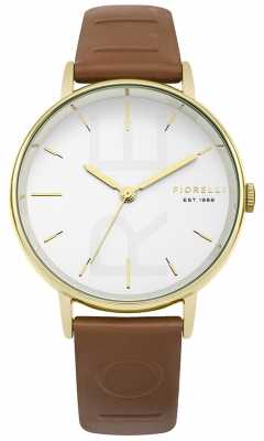 Fiorelli Womans Tan Embossed Strap White Dial FO036TG Fiorelli Womans Tan Embossed Strap White Dial FO036TG
