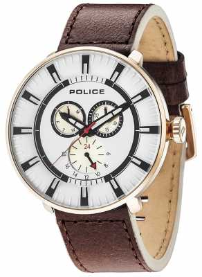 Police Mens Liga Multifunktions-Datum schwarzen Leder schwarzes Zifferblatt 15040XCYR/01 Police Mens Liga Multifunktions-Datum schwarzen Leder schwarzes Zifferblatt 15040XCYR/01
