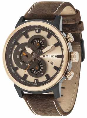Police Mens Explorer Multi-Funktions-braunem Leder Kamel Wahl 15037JSBBR/04 Police Mens Explorer Multi-Funktions-braunem Leder Kamel Wahl 15037JSBBR/04
