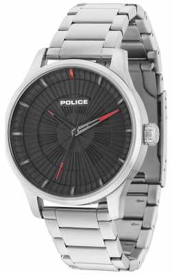 Police Mens Jet 3 Hands Black Dial Stainless Steel 15038JS/02M Police Mens Jet 3 Hands Black Dial Stainless Steel 15038JS/02M