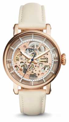 Fossil Womans Original Boyfriend Automatic Skeleton Dial Cream ME3126 Fossil Womans Original Boyfriend Automatic Skeleton Dial Cream ME3126