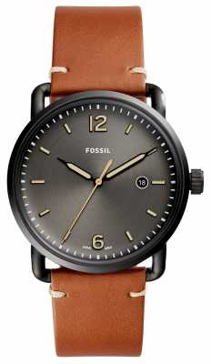 Fossil Mens Commuter Brown Leather Grey Dial FS5276 Fossil Mens Commuter Brown Leather Grey Dial FS5276