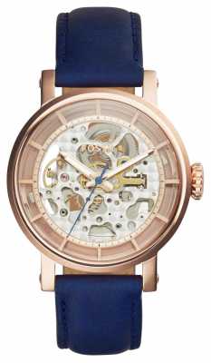 Fossil Womans Original Boyfriend Automatic Skeleton Dial Blue ME3086 Fossil Womans Original Boyfriend Automatic Skeleton Dial Blue ME3086