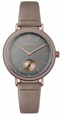 Barbour Womans Dovedale Grey Dial Brown Leather Strap BB061GYPP Barbour Womans Dovedale Grey Dial Brown Leather Strap BB061GYPP