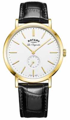Rotary Mens Swiss Made Windsor Black Leather Strap GS90192/02 Rotary Mens Swiss Made Windsor Black Leather Strap GS90192/02