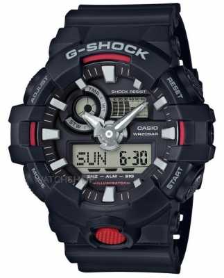 Casio Mens G-Shock Alarm Chronograph Black GA-700-1AER Casio Mens G-Shock Alarm Chronograph Black GA-700-1AER