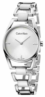 Calvin Klein Womans Dainty Diamonds Stainless Steel Silver K7L2314T Calvin Klein Womans Dainty Diamonds Stainless Steel Silver K7L2314T