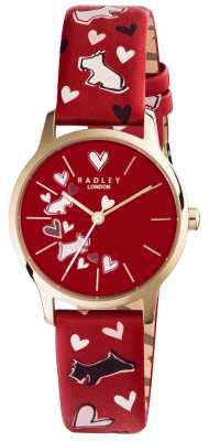 Radley Womans Printed Red Dog Strap RY2474 Radley Womans Printed Red Dog Strap RY2474