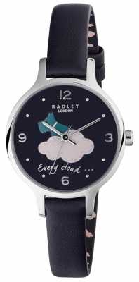 Radley Womans Silver Lining Navy Leather RY2479 Radley Womans Silver Lining Navy Leather RY2479