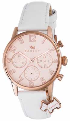Radley Womans Electric Avenue White Leather Chrono RY2462 Radley Womans Electric Avenue White Leather Chrono RY2462