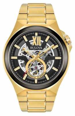 Bulova Mens Automatic Gold Pvd Plated 98A178 Bulova Mens Automatic Gold Pvd Plated 98A178