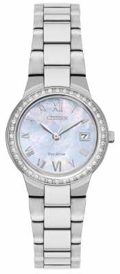 Citizen Womens Eco-drive Crystal Case Watch EW1990-58D Citizen Womens Eco-drive Crystal Case Watch EW1990-58D