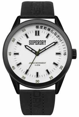 Superdry Mens Regent Corporal Black Leather SYG207BB Superdry Mens Regent Corporal Black Leather SYG207BB
