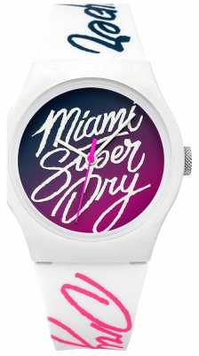 Superdry Womans Urban Ombre Flash White Silicone SYL180WP Superdry Womans Urban Ombre Flash White Silicone SYL180WP