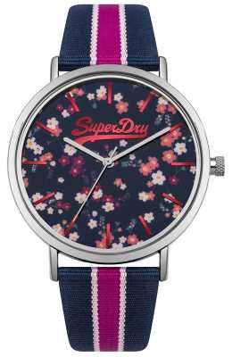 Superdry Womans Oxford Ditsy Floral Navy And Pink SYL183UP Superdry Womans Oxford Ditsy Floral Navy And Pink SYL183UP