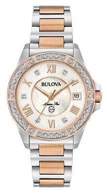 Bulova Womans Marine Star Diamond Two Tone Watch 98R234 Bulova Womans Marine Star Diamond Two Tone Watch 98R234