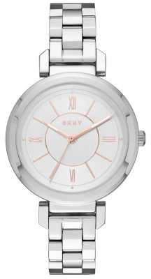 DKNY Womans Ellington Steel Silver Watch NY2582 DKNY Womans Ellington Steel Silver Watch NY2582