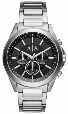 Armani Exchange Mens Stainless Steel Black Chronograph AX2600 Armani Exchange Mens Stainless Steel Black Chronograph AX2600