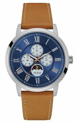 Guess Mens Delancy Chronograph Tan Leather W0870G4 Guess Mens Delancy Chronograph Tan Leather W0870G4
