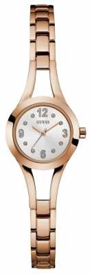 Guess Womans Evie Steel Rose Gold Bracelet W0912L3 Guess Womans Evie Steel Rose Gold Bracelet W0912L3