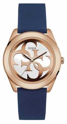 Guess Womens G Twist Blue Strap W0911L6 Guess Womens G Twist Blue Strap W0911L6
