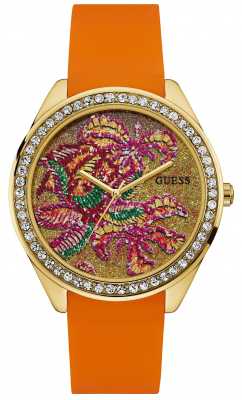 Guess Womens Getaway Orange Strap W0960L2 Guess Womens Getaway Orange Strap W0960L2