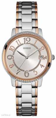 Guess Womens Kismet Two Tone Silver Dial W0929L3 Guess Womens Kismet Two Tone Silver Dial W0929L3