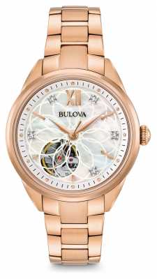 Bulova Women's Automatic Diamond Watch 97P121 Bulova Women's Automatic Diamond Watch 97P121