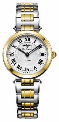 Rotary Womens Lucerne Two Tone Stainless Steel LB90188/01 Rotary Womens Lucerne Two Tone Stainless Steel LB90188/01