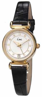 Limit Womens Black Leather Strap White Dial 6948.01 Limit Womens Black Leather Strap White Dial 6948.01
