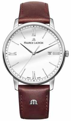 Maurice Lacroix Eliros Mens Brown Leather Strap Watch EL1118-SS001-113-1 Maurice Lacroix Eliros Mens Brown Leather Strap Watch EL1118-SS001-113-1