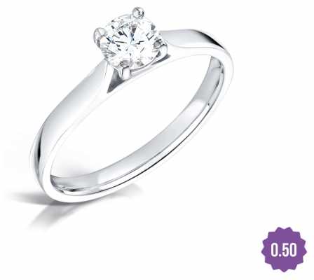 Certified Diamond 0.50ct D SI1 GIA Diamond Engagement Ring FCD28350 Certified Diamond 0.50ct D SI1 GIA Diamond Engagement Ring FCD28350
