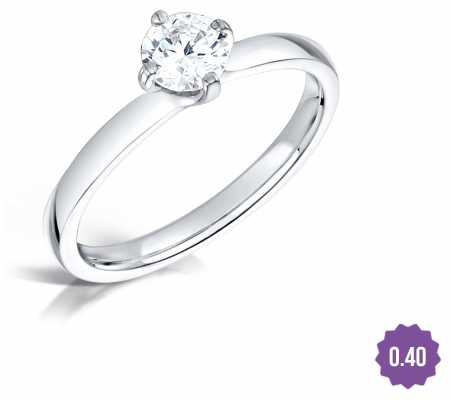 Certified Diamond 0.40ct H SI1 IGI Diamond Engagement Ring FCD28381 Certified Diamond 0.40ct H SI1 IGI Diamond Engagement Ring FCD28381