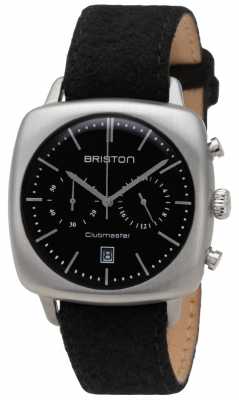 Briston Mens Clubmaster Vintage Steel Chronograph Black Flannel 17140.PS.V.1.LFB Briston Mens Clubmaster Vintage Steel Chronograph Black Flannel 17140.PS.V.1.LFB