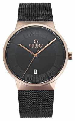 Obaku Mens ROSE GOLD V200GDVBMB Obaku Mens ROSE GOLD V200GDVBMB