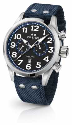 TW Steel Black Fabric Gents Watch VS37 TW Steel Black Fabric Gents Watch VS37
