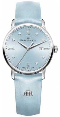 Maurice Lacroix Womans Eliros Eight Diamonds Blue EL1094-SS001-550-1 Maurice Lacroix Womans Eliros Eight Diamonds Blue EL1094-SS001-550-1