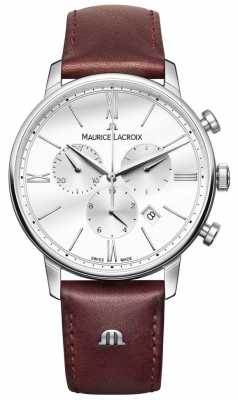 Maurice Lacroix Eliros Mens Chronograph Brown Leather EL1098-SS001-112-1 Maurice Lacroix Eliros Mens Chronograph Brown Leather EL1098-SS001-112-1