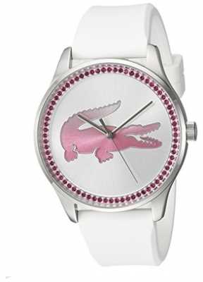 Lacoste Womans Victoria Quartz White Silicone Strap 2000970 Lacoste Womans Victoria Quartz White Silicone Strap 2000970