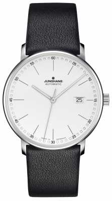 Junghans FORM A Calfskin Black Strap with Batons 027/4730.00 Junghans FORM A Calfskin Black Strap with Batons 027/4730.00