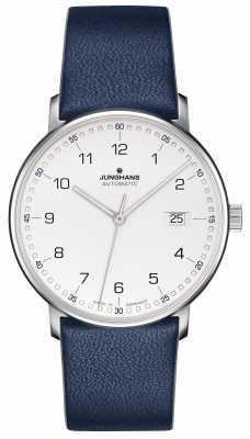 Junghans FORM A Calfskin Blue Strap with Numbers 027/4735.00 Junghans FORM A Calfskin Blue Strap with Numbers 027/4735.00