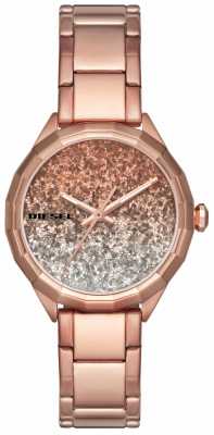 Diesel Womans Kween B Rose Gold Toned Glitter DZ5539 Diesel Womans Kween B Rose Gold Toned Glitter DZ5539