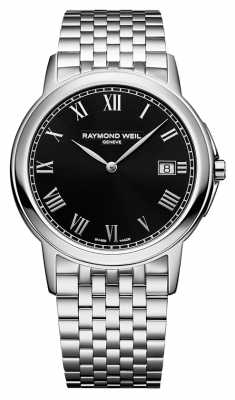 Raymond Weil Mens Tradition Steel Black 5466-ST-00208 Raymond Weil Mens Tradition Steel Black 5466-ST-00208