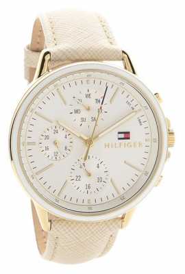 Tommy Hilfiger Womens Carly White Leather Strap White Dial 1781790 Tommy Hilfiger Womens Carly White Leather Strap White Dial 1781790
