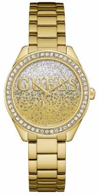 Guess Womens Glitter Girl Gold Tone Steel W0987L2 Guess Womens Glitter Girl Gold Tone Steel W0987L2